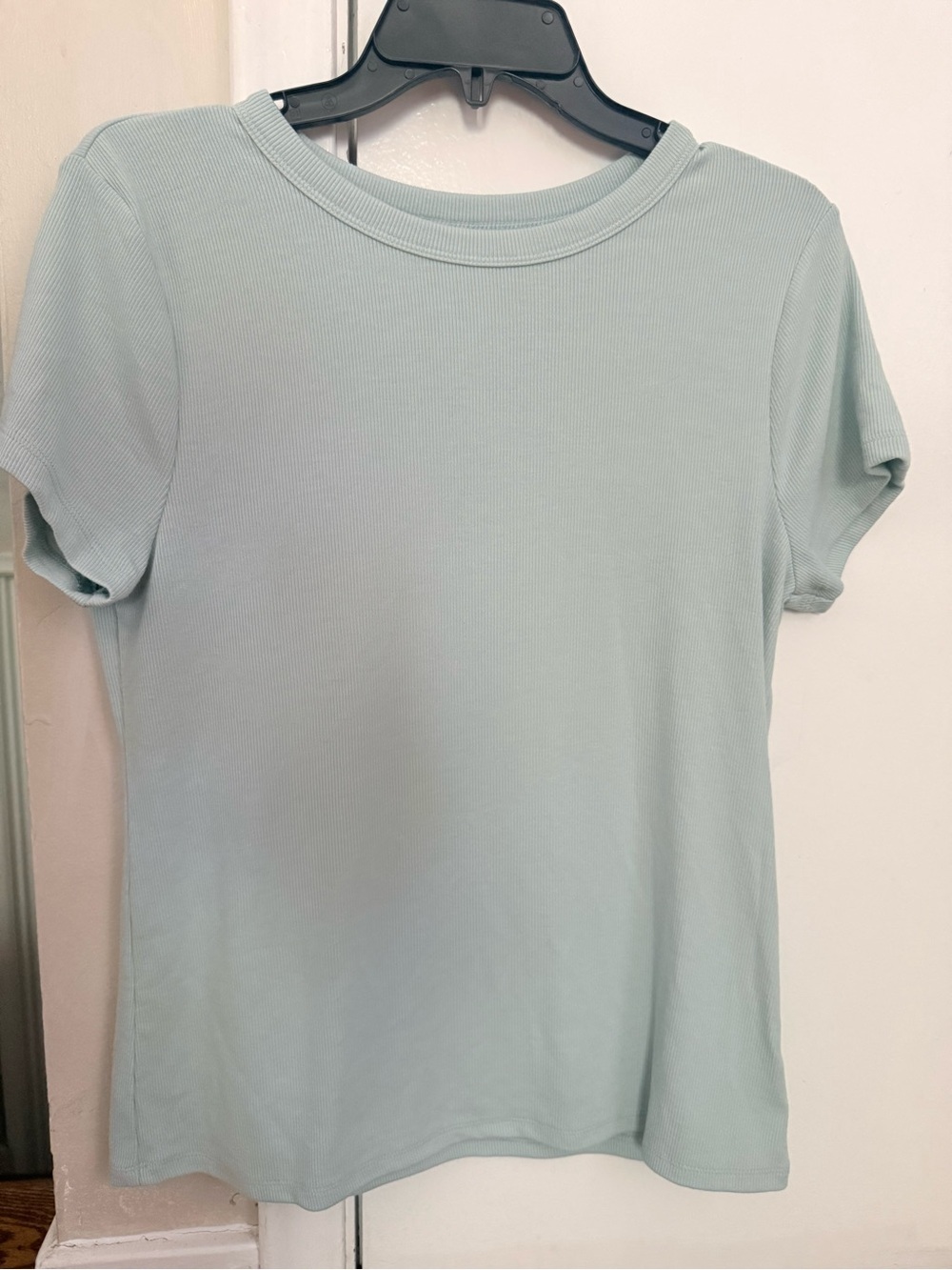 SO Mint Ribbed Short Sleeve Tee
